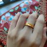 周生生永系列 黃金足金首飾婚嫁男女結婚時(shí)尚情侶戒指 12402R 計價(jià) 19圈 - 4.41克(含工費160元) 曬單實(shí)拍圖