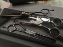 鋼夫 鋼夫日本理發(fā)剪刀美發(fā)平剪牙剪打薄剪組合套裝工具專(zhuān)業(yè)發(fā)型師專(zhuān)用剪頭發(fā)美發(fā)師剪刀理發(fā)器 6英寸小黑鹿角齒去發(fā)量30-35 GFAB630C 曬單實(shí)拍圖