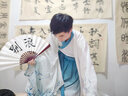 繪自然 漢服男成人古風(fēng)魏晉男裝俠客書(shū)生大碼古風(fēng)男士仙氣飄逸古裝學(xué)生 （竹軒） L 曬單實(shí)拍圖
