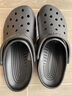 crocs卡駱馳檀健次同款經(jīng)典洞洞鞋男沙灘鞋戶(hù)外沙灘包頭拖鞋女鞋10001 黑色001 42 -43 270mm 曬單實(shí)拍圖