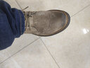 百狄英倫風(fēng)男鞋磨砂皮休閑皮鞋男百搭透氣男士翻毛皮鞋加大碼工裝鞋男 卡其色 39 皮鞋碼 曬單實(shí)拍圖