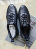 金利來(lái)（Goldlion）皮鞋男輕奢鹿皮革休閑鞋新品運動(dòng)鞋男跑步鞋男士板鞋 黑色 41 曬單實(shí)拍圖