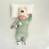 七樂(lè )豆嬰兒衣服新款法蘭絨冬裝寶寶秋冬款保暖睡衣冬季加絨分體內衣套裝 淺綠 73 曬單實(shí)拍圖