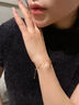 中國珠寶滿天星18K金手鏈女士彩金雙層首飾結(jié)婚紀念日禮物送女友老婆生日 18k金滿天星手鏈 曬單實拍圖