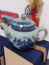 聚均閣景德鎮青花瓷泡茶壺功夫水壺單壺家用花茶壺陶瓷茶具套裝 高白泥青花茶壺【千里江山】 曬單實(shí)拍圖