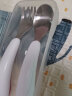 奥秀（OXO）宝宝勺子不锈钢叉勺辅食勺儿童带盒套装吃饭训练便携收纳餐具 粉色 实拍图