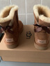 UGG美版 女士防潑水防污涂層雪地靴經(jīng)典貝莉短靴 1016501 栗子棕色 37 曬單實(shí)拍圖