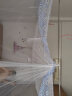 南极人蚊帐家用1.8米三开门1.5米不锈钢支架公主风落地式加密蚊帐可拆洗 皇冠-白色加粗支架 200*220cm床 实拍图