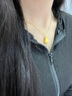 中國黃金（CHINA GOLD）福袋黃金項鏈女足金福字吊墜女生七夕情人節(jié)禮物送女友老婆紀念 福袋足金吊墜+贈銀鏈 曬單實拍圖