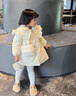 G.duck小黃鴨女寶寶保暖秋冬棉襖外套冬天加厚衣服冬裝洋氣韓版寶寶新款 M134白色 100 曬單實(shí)拍圖