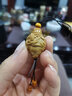 才讓家橄欖核手串手工雕刻現貨新品文玩把件橄欖核雕刻背金蟬單粒七夕禮物 背金蟬彌勒單子 曬單實(shí)拍圖