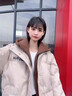 冬季加厚羽絨服女保暖寬松大碼學(xué)生棉襖假兩件面包服情侶外套男女 淺卡其 S 曬單實拍圖