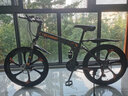 EG7 折疊山地自行車(chē)成人越野單車(chē)變速減震賽車(chē)上班騎成年人學(xué)生男女 尊享-六刀輪-備注顏色 24寸24速【適合:150-170cm】  曬單實(shí)拍圖