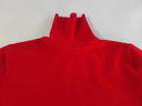 皮爾卡丹（pierre cardin）市羊絨衫女100純羊絨高領(lǐng)套頭毛衣寬松堆堆領(lǐng)羊絨打底衫 紅色 收藏優(yōu)先發(fā)貨 M 95-105斤 曬單實(shí)拍圖