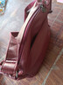 花跡（HUAJI）母親節禮物真皮媽媽包包女新款單肩斜挎包情人節簡(jiǎn)中年女包斜掛包 紅色 曬單實(shí)拍圖