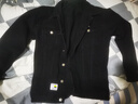 真維斯（JEANSWEST）夾克男士2025秋季牛仔夾克痞帥潮工裝翻領(lǐng)外套男黑灰色L 曬單實(shí)拍圖