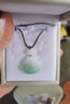 千載一玉情人節禮物翡翠玉佛吊墜 女士冰底淡綠彌勒佛公玉墜 寓意福氣連綿 款一QZB616i 曬單實(shí)拍圖