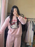TULX凱蒂貓睡衣少女秋冬季長(cháng)袖新款加厚珊瑚絨套裝半邊毛絨家居服 凱蒂貓Y40 L 96-115斤 曬單實(shí)拍圖