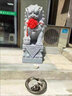 京石云大型花崗巖雕刻石獅子看門(mén)擺件工廠(chǎng)酒店適用 花崗巖精品石獅1.2米高單只 曬單實(shí)拍圖