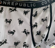 Cotton Republic/棉花共和國男平角內褲白綠灰褲衩動(dòng)物莫代爾新款 白色/綠色 XXL 曬單實(shí)拍圖