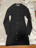 moussy 新品優(yōu)雅斗篷高領(lǐng)針織連衣裙010FAH70-6520 020黑色 S 00001 曬單實(shí)拍圖