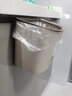 茶花（CHAHUA）凈悅壓圈垃圾桶大容量10L無蓋垃圾桶家用辦公垃圾桶紙簍 茶花白-2個【半固定壓圈】 曬單實拍圖