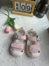 布拉米勒（BradMiller）女寶寶涼鞋夏季0一1-2歲3幼兒布鞋軟底寶寶鞋子夏款嬰兒學(xué)步男 6033粉色升級版 15 內長(cháng)15cm 曬單實(shí)拍圖
