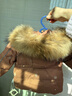 乖奇熊石墨烯蓄熱嬰兒童羽絨服冬裝戶(hù)外滑雪服寶寶鵝絨防風(fēng)保暖連帽外套 曬單實(shí)拍圖