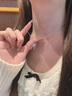 HR赫蓮娜輕奢項鏈女士鎖骨鏈首飾品新年情人節禮物送女友老婆 丘比特之箭項鏈（白鉆） 曬單實(shí)拍圖