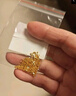 老廟黃金足金幾何簡約項(xiàng)鏈簡單大氣絞絲鏈素鏈生日禮物送女友 曬單實(shí)拍圖