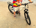 鳳凰（Phoenix）兒童自行車(chē)6-12歲中大童男孩山地車(chē)青少年變速學(xué)生車(chē)單車(chē)小學(xué)生車(chē) A6- 金屬灰- 變速輻條輪-帶后座架 22寸(適合身高140-160cm) 曬單實(shí)拍圖