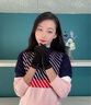 瑪麗亞·古琦（MARJA KURKI）羊皮手套女冬季保暖  翻毛皮真皮手套簡約時尚 黑色 M 曬單實拍圖