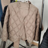 皮爾卡丹（pierre cardin）羽絨內膽女短款可外穿白鴨絨羽絨服外套秋冬輕薄保暖V領(lǐng)內搭打底 豆綠 M 建議95-110斤 曬單實(shí)拍圖