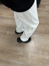 楠笙記美式重磅灰色衛(wèi)式褲子男生春秋冬季潮流大碼運動直筒拖地休閑長褲 白花灰 L (120~135斤) 曬單實拍圖