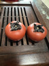 藏壺天下紫砂柿子茶寵精品可養仿真水果小茶玩裝飾茶桌擺件柿柿如意 好事成雙×2個(gè)裝 曬單實(shí)拍圖