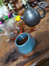 茗陽(yáng)宜興紫砂品茗杯小口杯個(gè)人杯原礦墨綠泥茶具配件茶杯主人杯柱礎 單個(gè)價(jià) 曬單實(shí)拍圖