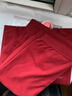 仕樂(lè )純棉大碼保暖內衣套裝精梳棉圓領(lǐng)秋衣秋褲中厚微彈線(xiàn)衣線(xiàn)褲本命年 寶石紅/女 2XL 曬單實(shí)拍圖