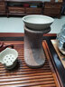 久堂側把耐高溫玻璃公道杯茶漏套裝日式懶人濾茶器公杯一體分茶杯創(chuàng  )意 陶土架+陶土茶漏 曬單實(shí)拍圖