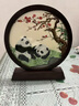 御時(shí)居蘇繡雙面繡擺件刺繡非遺擺臺中國風(fēng)特色紀念禮物繡品伴手禮送老外 梅花熊貓 曬單實(shí)拍圖