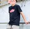 VANS范斯官方 男女情侶短袖T恤黑紅夏季印花滑板Logo出游好物 黑色 XL 曬單實(shí)拍圖