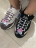 Skechers斯凱奇兒童奶茶熊秋冬女童保暖天鵝絨運動(dòng)鞋老爹熊貓鞋302524L 曬單實(shí)拍圖
