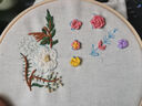 抖音縫T恤diy材料包手工獨角獸刺繡線繡花線衣服刺繡棉線十字繡線 24色掛線-基礎套裝【餸畫冊】 曬單實拍圖