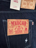 Mbbcar14OZ基礎款百搭休閑重磅赤耳丹寧小腳褲MBBCAR窄幅原創(chuàng)設計牛仔褲 洗水藍 40 曬單實拍圖