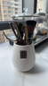 豪尊（HAOZUN）茶道六君子6君子茶具套裝家用泡茶刀陶瓷功夫茶勺茶夾茶針擺件ins 白陶天福茶桶+六配件 曬單實(shí)拍圖
