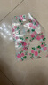 陽(yáng)妍白雪（YANGYANBAIXUE） 女神服裝袋子塑料袋加厚手提袋飾品內衣化妝品袋女裝袋禮袋50個(gè) 透明粉花平口 特特小號20*28 曬單實(shí)拍圖
