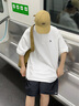 361°運(yùn)動套裝男裝夏季新款POLO衫短褲跑步套裝大碼運(yùn)動服健身服兩件套 本白/黑色 L(175/96A)男 曬單實(shí)拍圖