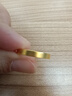 卡地金黃金戒指男女 古法傳承足金999素面戒指情侶對戒實心款送老婆 5.19克 寬約3.9毫米 曬單實拍圖