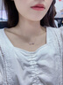 紀(jì)思梵（CHEESEFAN）輕奢LOVE真愛項鏈女時尚鎖骨鏈送老婆七夕情人節(jié)禮物 玫瑰金色粉鋯項鏈(順豐發(fā)貨) 精美禮盒包裝 曬單實拍圖