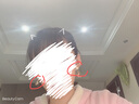 氣質(zhì)甜美少女小兔子耳飾時尚金屬質(zhì)地月亮耳飾無洞耳夾 耳夾粉色一對 曬單實拍圖