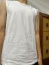 潮胜背心男纯棉潮牌ins港风篮球运动健身坎肩青少年无袖上衣男外穿 白色 XL ( 建议130斤-150斤可穿 ) 实拍图